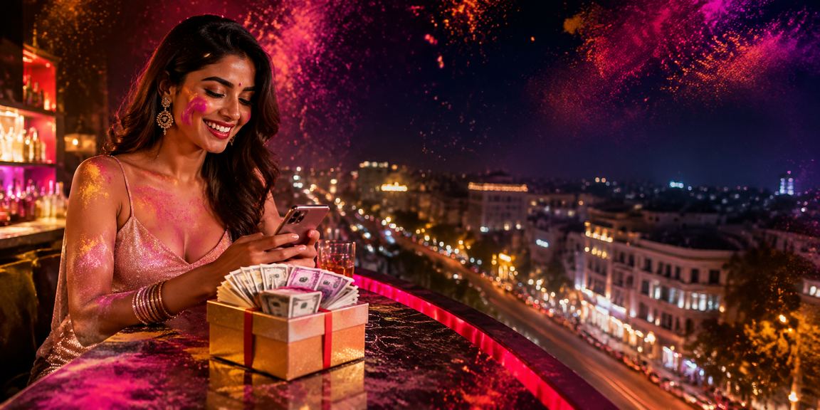 Professional live casino dealer hosting an online game